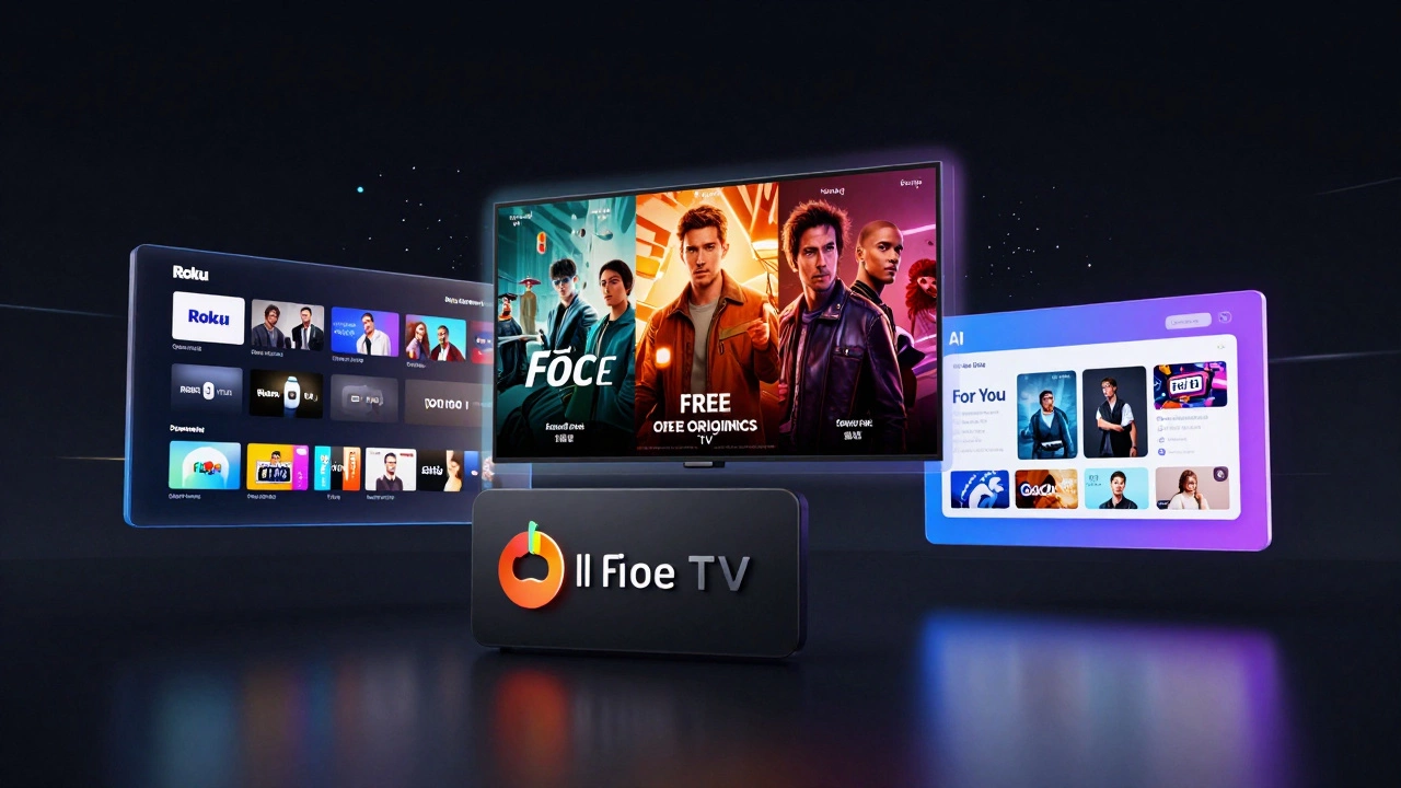 Conceptual 3D render of three different streaming interfaces showing varied content delivery styles.